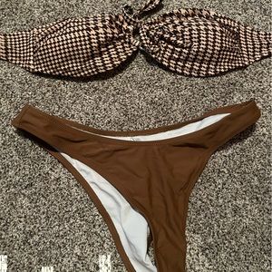 Cupshe bikini swimsuit size large never worn